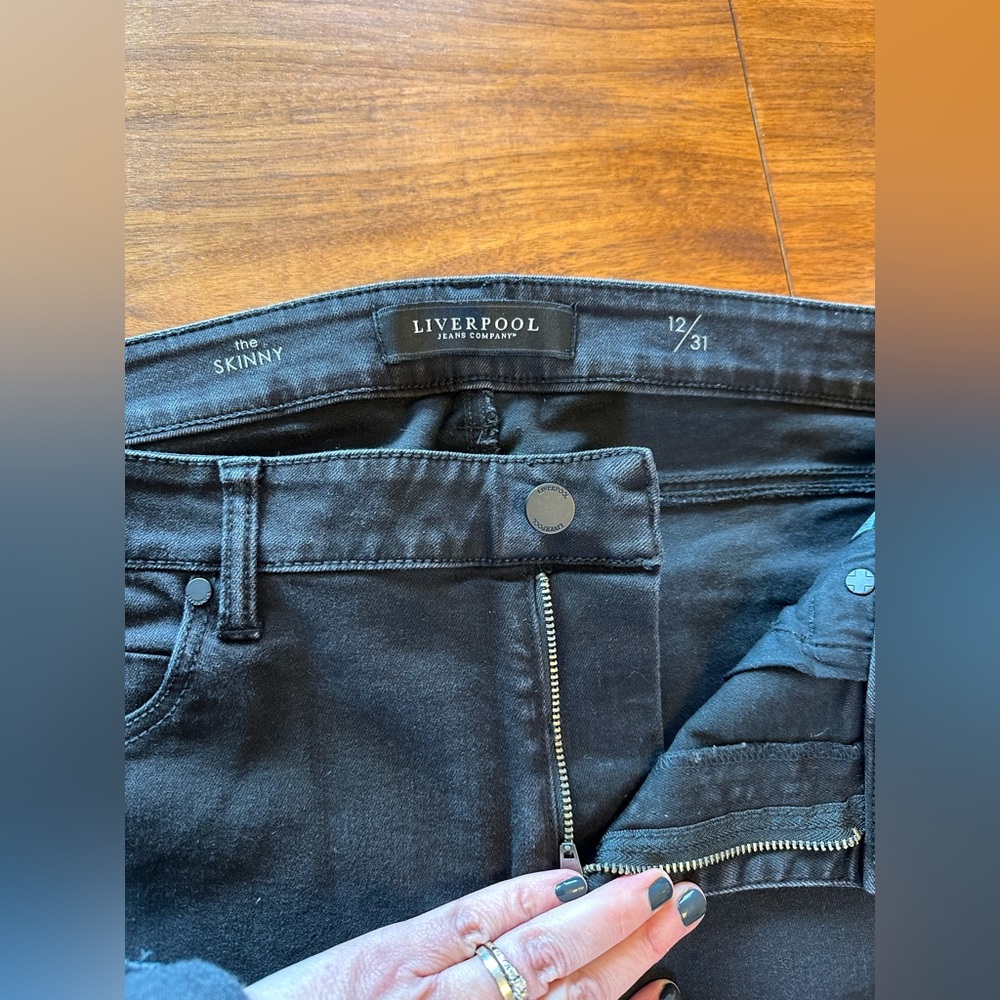 Liverpool Black Skinny Jeans, 12/31